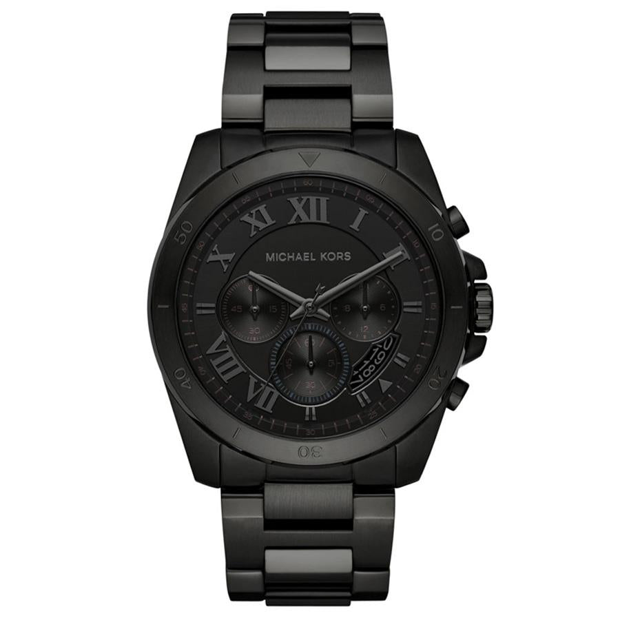 Michael Kors MK8482 Brecken Black Ion Plated Chrono Men's Watch Michael Kors MK8482 Brecken Black Ion Plated Chrono Men's Watch